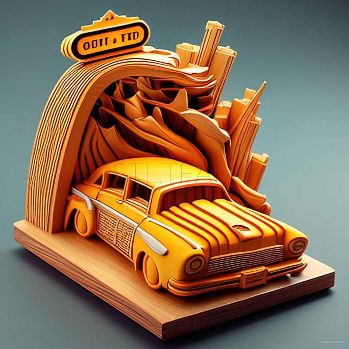 3D model Crazy Taxi 3 High Roller game (STL)
